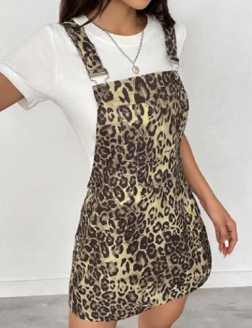 Rochie scurta SHEIN, animal print