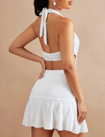 Rochie scurta SHEIN, alb