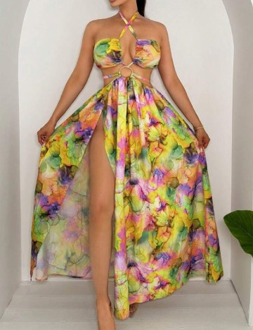 
						Rochie lunga SHEIN, mix culori