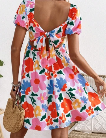 Rochie scurta SHEIN Maternity, floral print Floral print