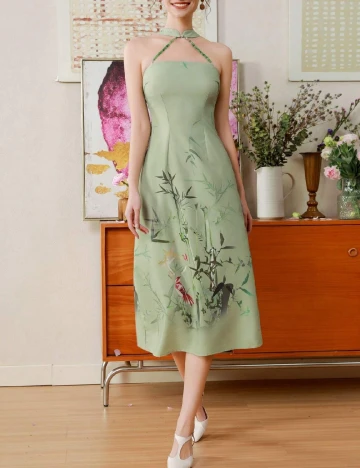 Rochie medie SHEIN, verde