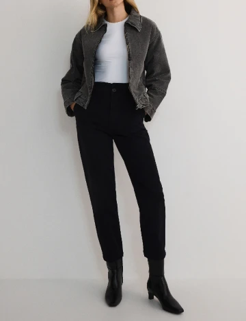 Pantaloni Reserved, negru