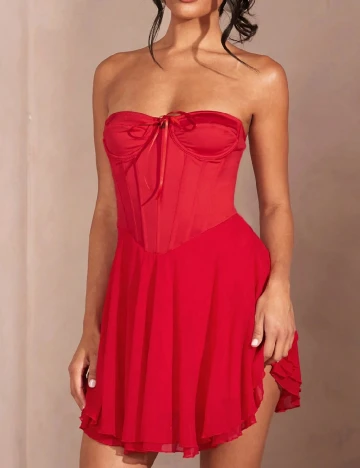 Rochie scurta SHEIN, rosu Rosu