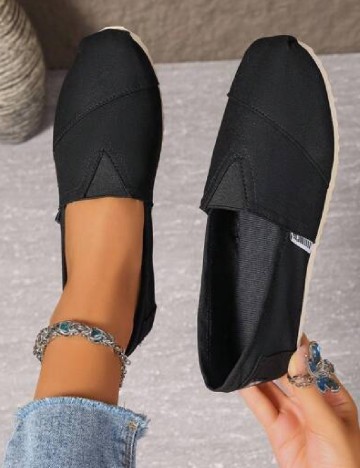 
						Espadrile SHEIN, negru