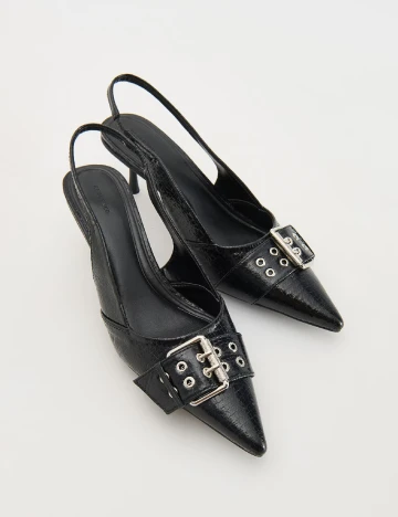 Pantofi Reserved, negru