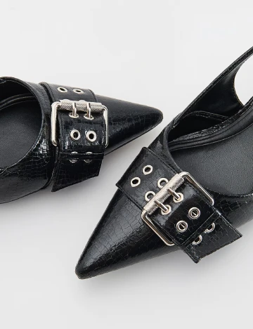 Pantofi Reserved, negru