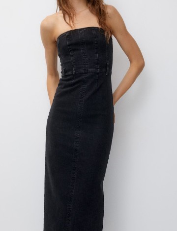 Rochie medie Pull&Bear, negru