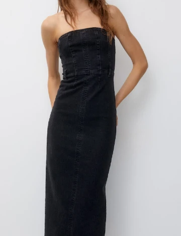 Rochie medie Pull&Bear, negru Negru