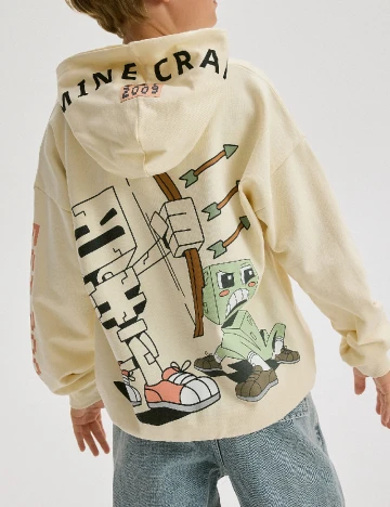Hanorac Oversize Reserved, crem Crem