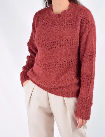 Pulover Vero Moda, grena, S