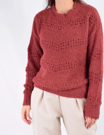 Pulover Vero Moda, grena, S