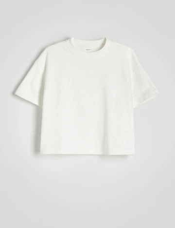 Tricou Reserved, ecru