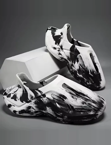 Adidasi SHEIN, alb/negru Alb