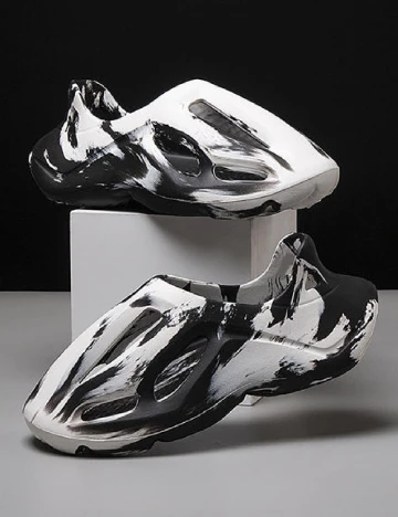 Adidasi SHEIN, alb/negru Alb