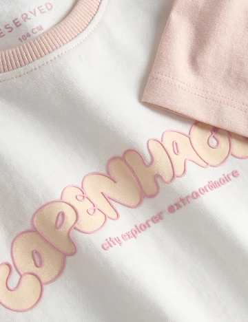 Tricou Reserved, alb