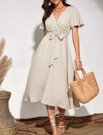 Rochie medie SHEIN, bej