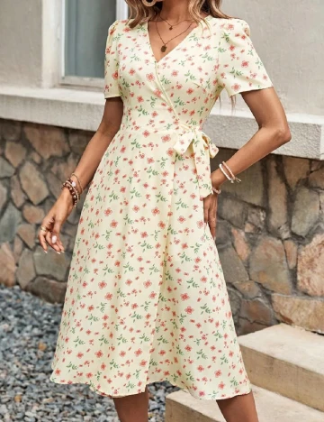 Rochie medie SHEIN, galben Galben
