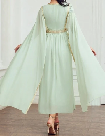 Rochie lunga MOTF, verde Verde