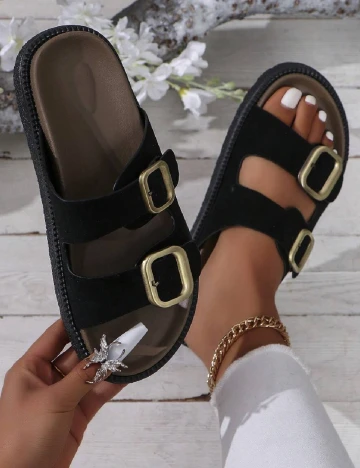 Slapi SHEIN, negru