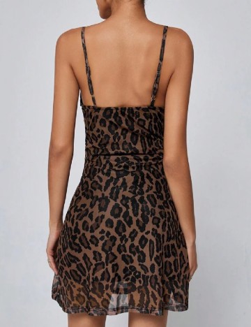 Rochie scurta SHEIN, animal print