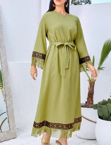Rochie lunga SHEIN, verde Verde