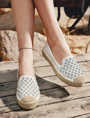 Espadrile SHEIN, alb Alb
