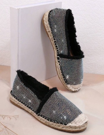 
						Espadrile SHEIN, negru