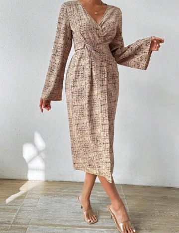 Rochie medie SHEIN, maro