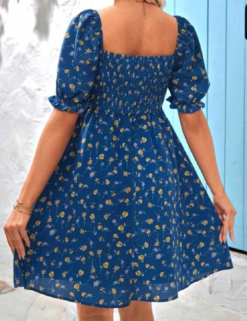 Rochie scurta SHEIN Maternity, albastru Albastru