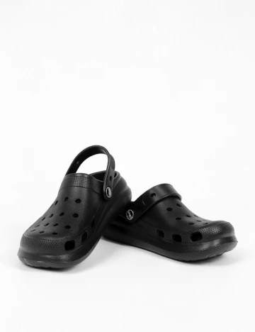 Slapi Shein Kids, negru Negru