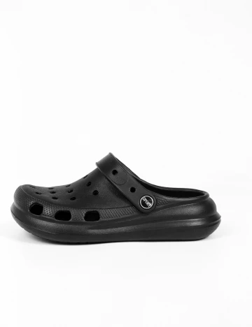 Slapi Shein Kids, negru Negru