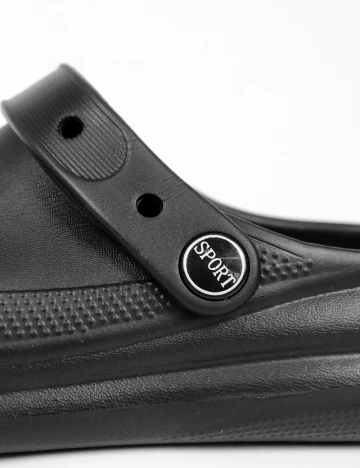 Slapi Shein Kids, negru Negru
