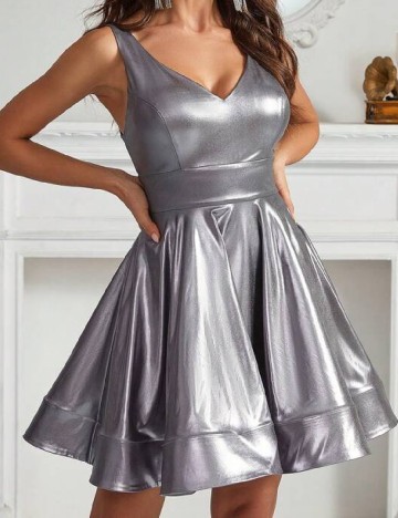 Rochie scurta SHEIN, gri