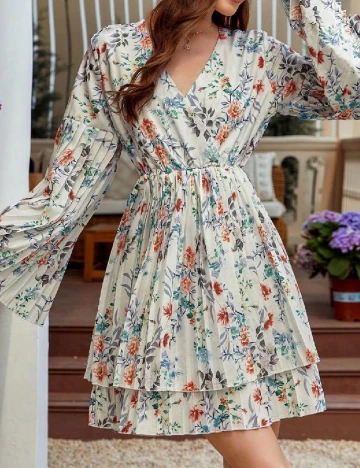 Rochie scurta SHEIN, floral print
