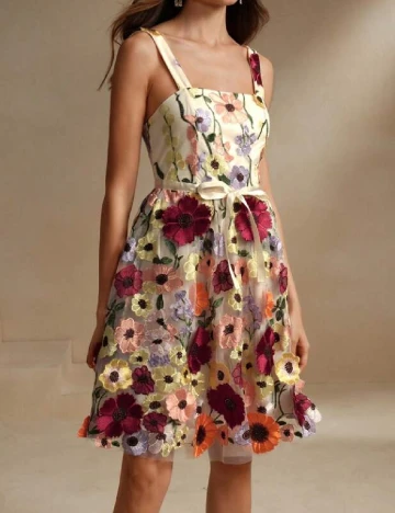 Rochie scurta Anewsta, floral print