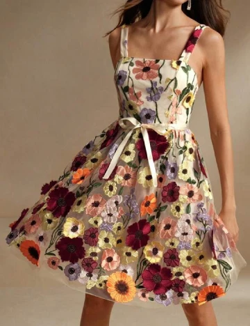 Rochie scurta Anewsta, floral print