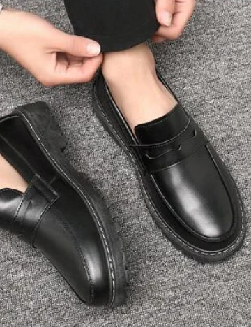 Mocasini SHEIN, negru Negru