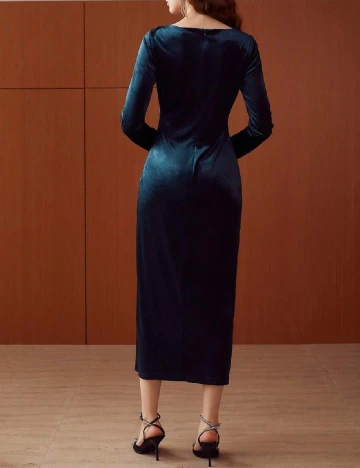 Rochie medie MOTF, albastru Albastru