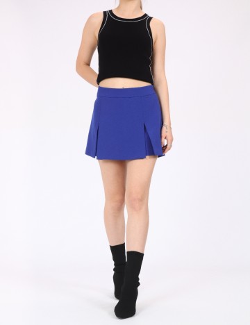 
						Fusta pantalon Only, albastru