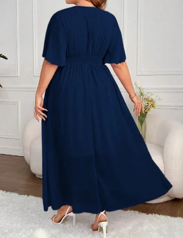 Rochie lunga SHEIN CURVE, bleumarin Albastru