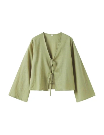 Bluza SHEIN CURVE, verde Verde