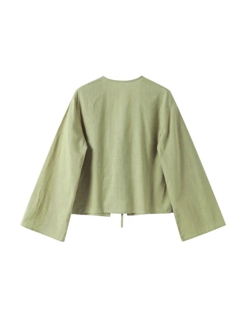 Bluza SHEIN CURVE, verde Verde