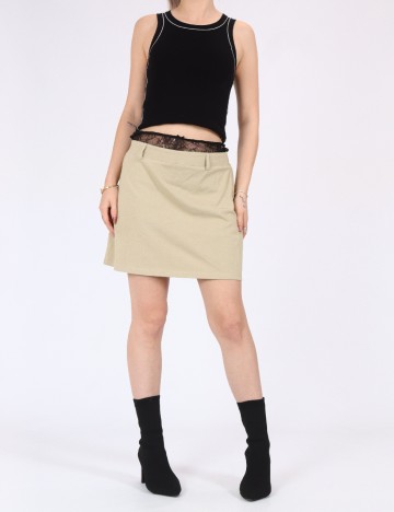 Fusta Vero Moda, bej