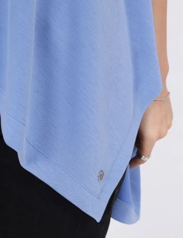Poncho Comma, albastru Albastru
