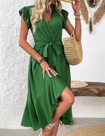 Rochie medie SHEIN, verde Verde