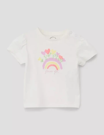 Tricou s.Oliver, alb Alb