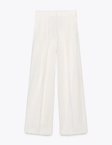Pantaloni Zara, alb