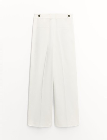 Pantaloni Zara, alb