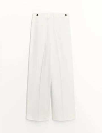 Pantaloni Zara, alb