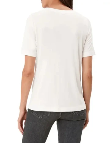 Tricou s.Oliver, alb Alb